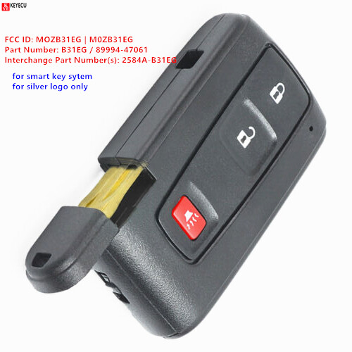 for Toyota Prius - 2004 - 2009 Smart Key Keyless Remote Fob MOZB31EG 89994-47061 for Toyota Prius - 2004 - 2009 Smart Key Keyless Remote Fob MOZB31EG 89994-47061