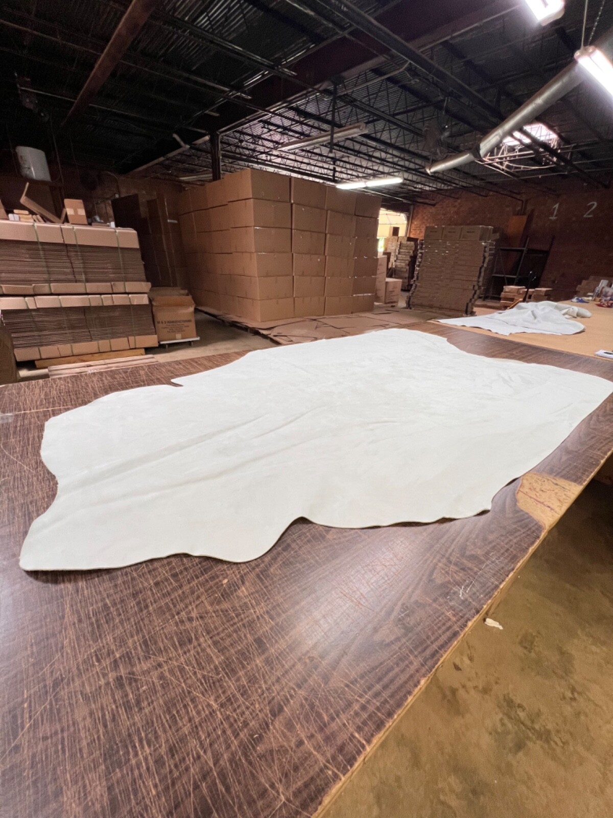White Suede Leather Hide Upholstery Whole Full Cow Hide ~30 Square Feet White Suede Leather Hide Upholstery Whole Full Cow Hide ~30 Square Feet