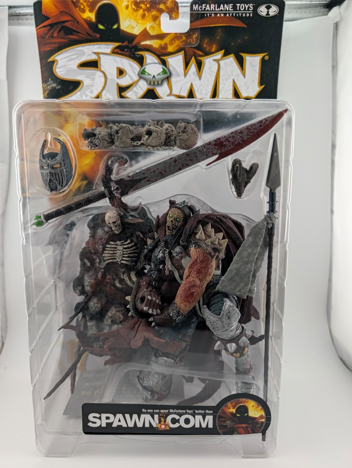 McFarlane Spawn Classic Series 17 Medieval Spawn II Bloody 2000 Sealed MOC New