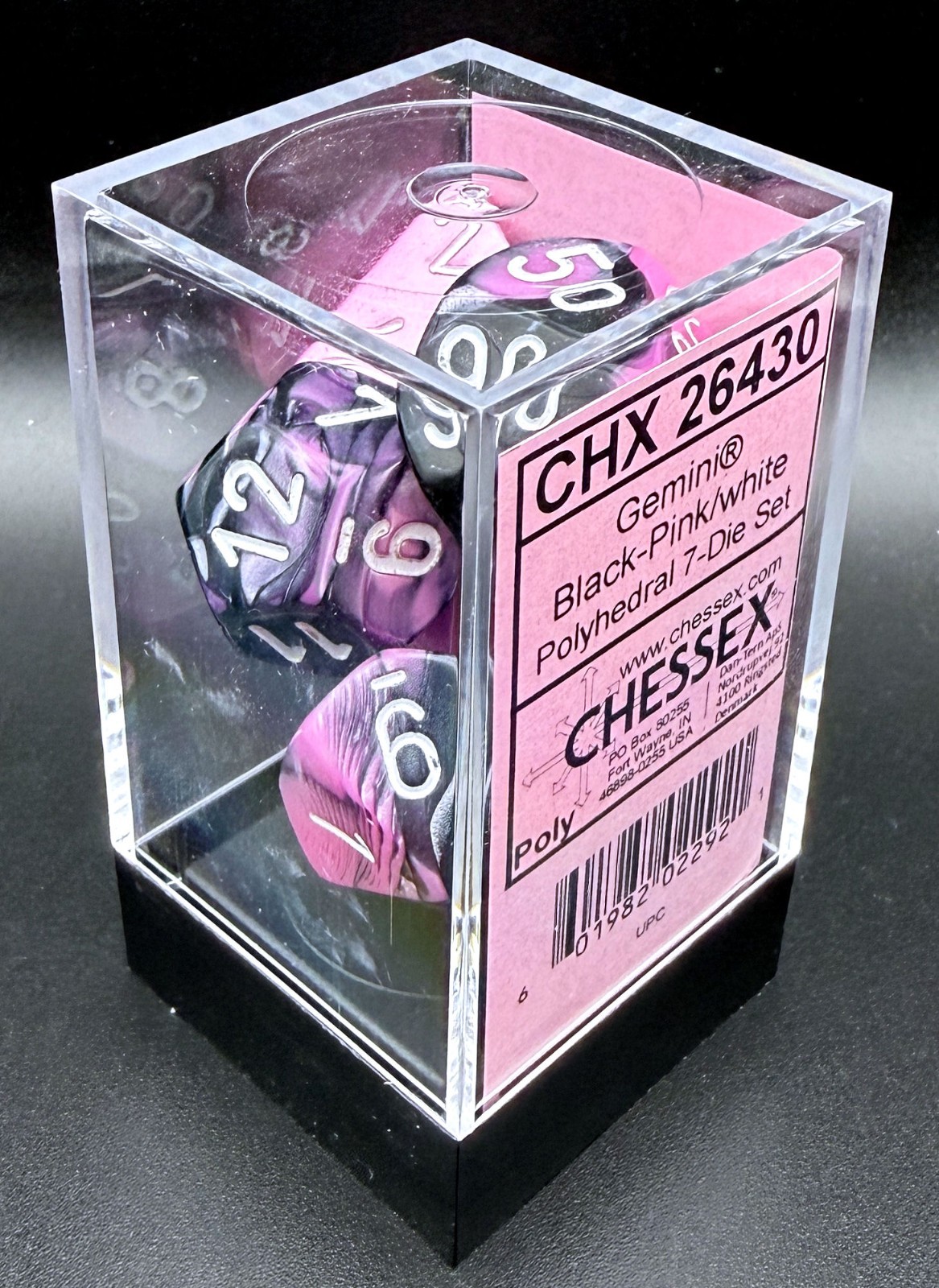 Chessex Dice Polyhedral 7-Die Set - Gemini, Nebula, Borealis - New