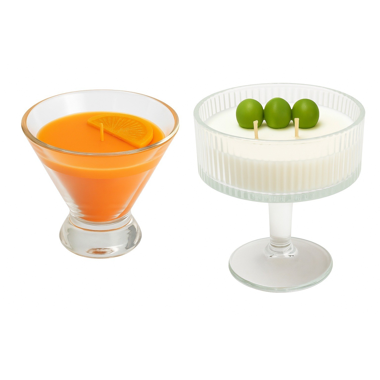 Set Al Fresco Spritz/ Mellow Martini Scented Candles Bullseye Playground  5 oz