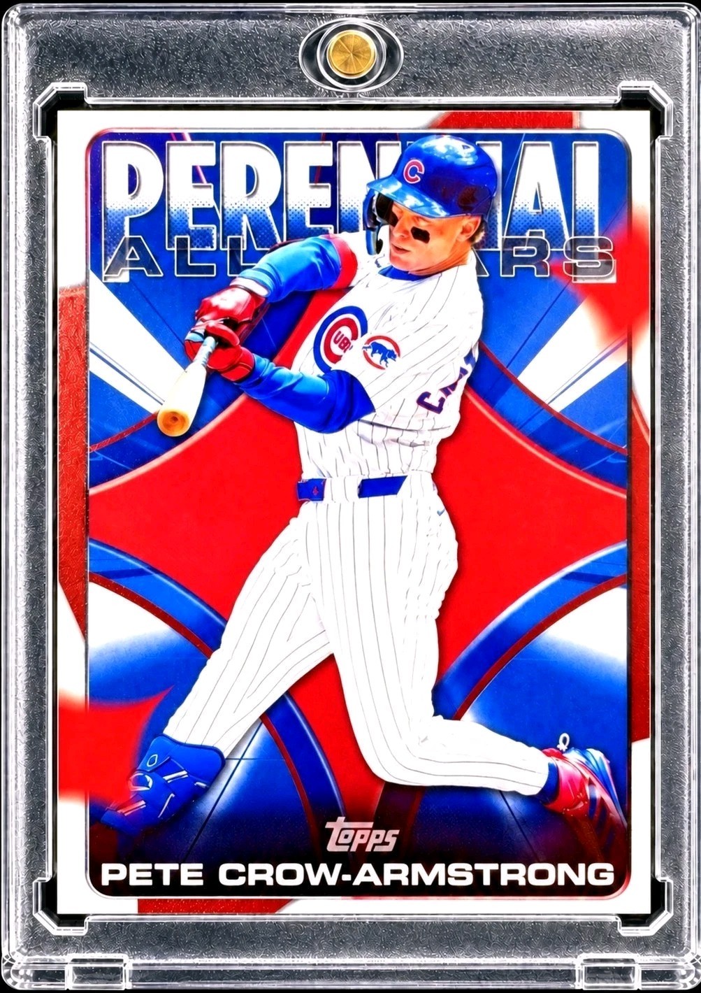 PETE CROW-ARMSTRONG CHICAGO CUB Red White Blue PETE CROW-ARMSTRONG CHICAGO CUB Red White Blue