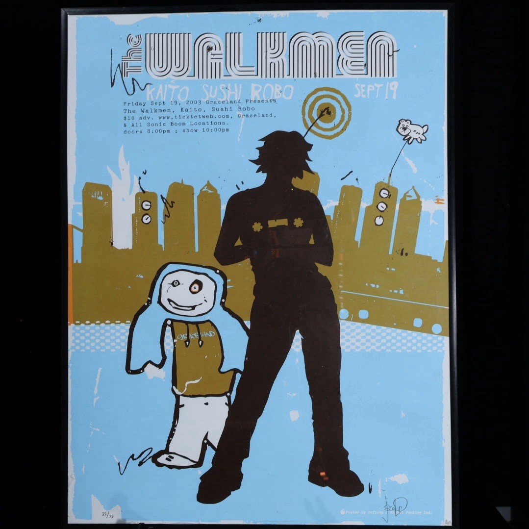 The Walkmen — Graceland — Seattle — 2003 — Signed Sushi Robo — #29/75 — 18x24
