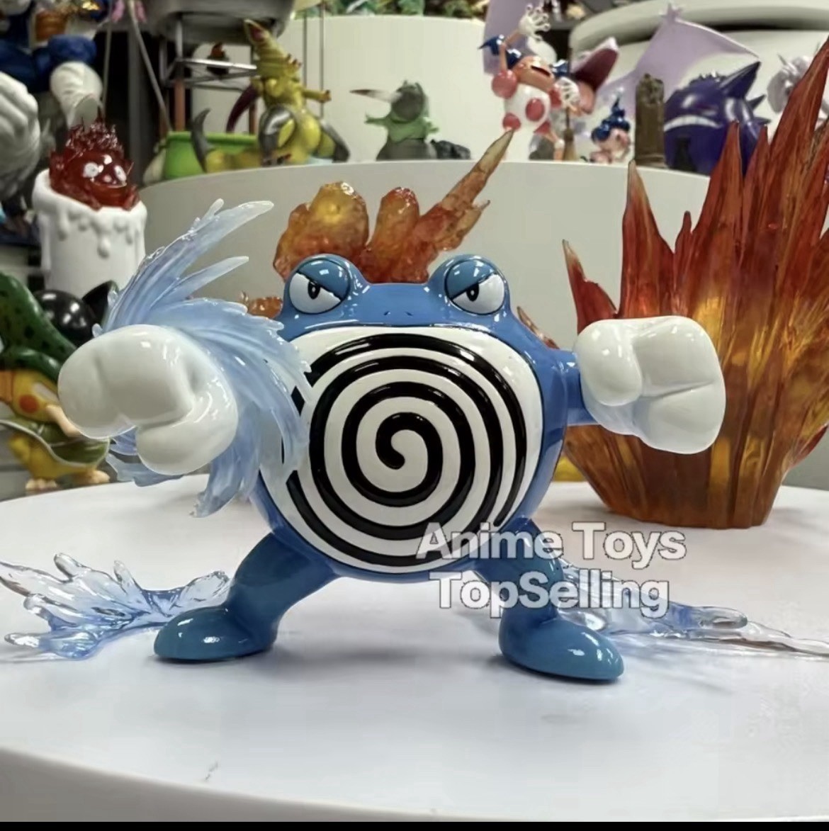 Pokemon Poliwrath Anime Action Figure Pvc Collection Model Toys Gifts 6cm/2.36in