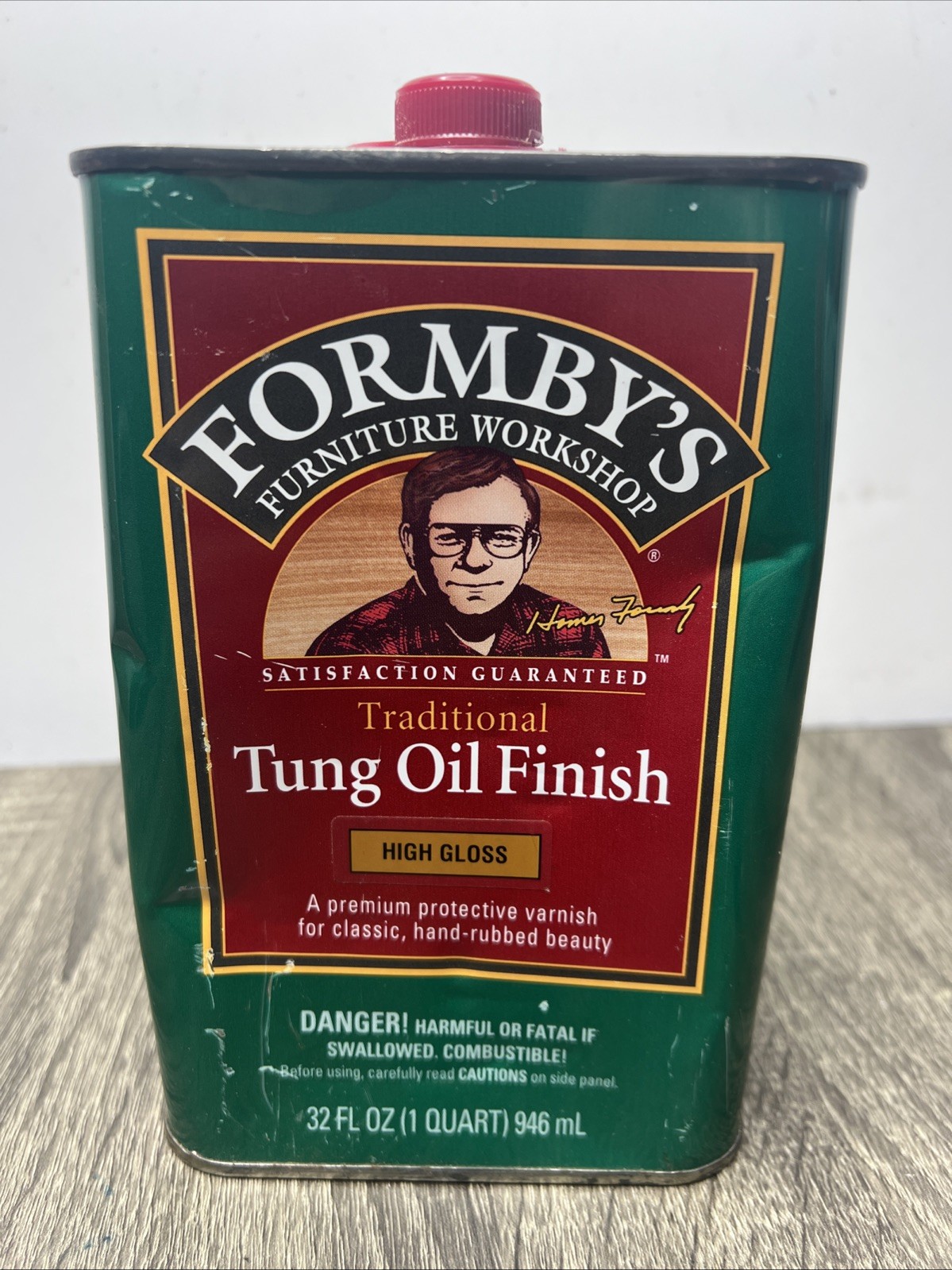 Formby Tung Oil Finish High Gloss 32 OZ 1 Quart New NOS Discontinued Big Size