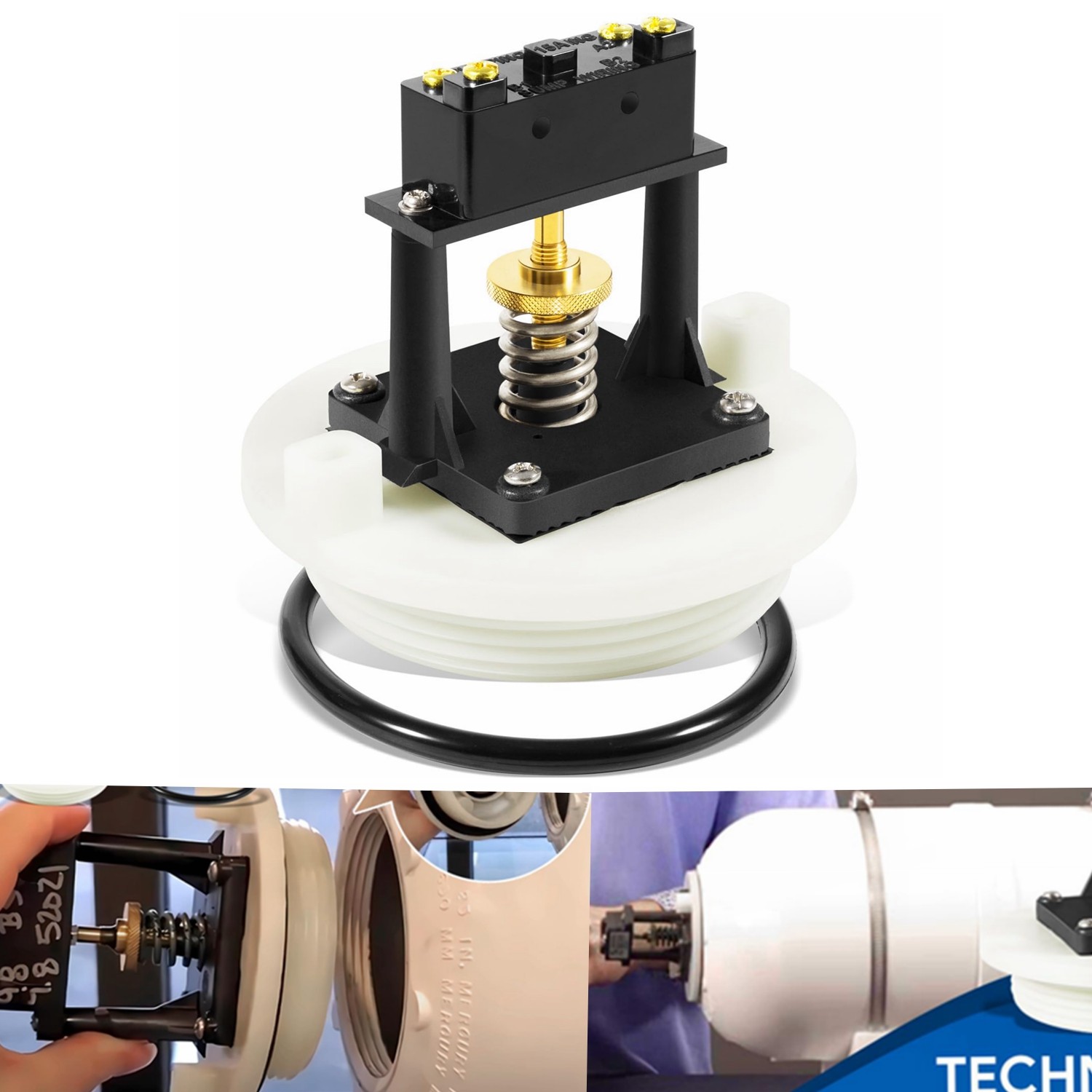 385318032 Vacuum Tank Switch Kit White for Dometic Sealand Sealand 729100 Pump