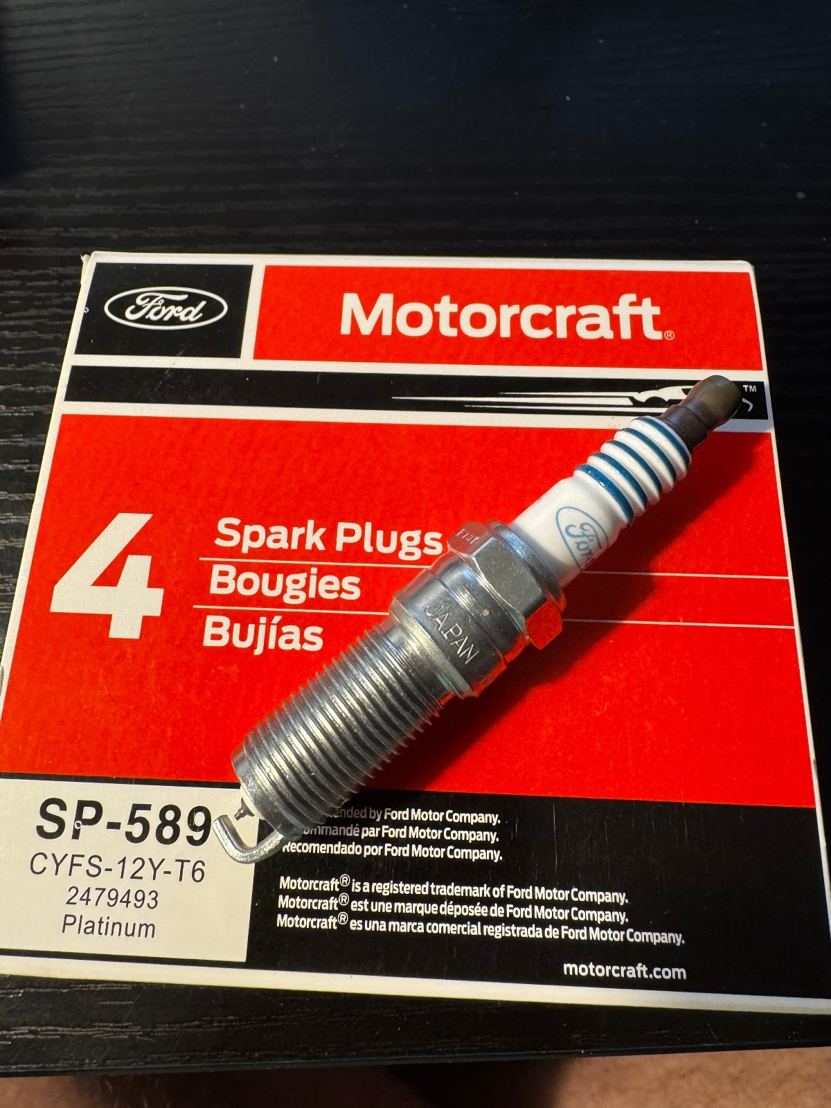 6 PACK Genuine OEM Motorcraft SP520 SP-589 Spark Plugs Ford CYFS12F5 Brand New 6 PACK Genuine OEM Motorcraft SP520 SP-589 Spark Plugs Ford CYFS12F5 Brand New