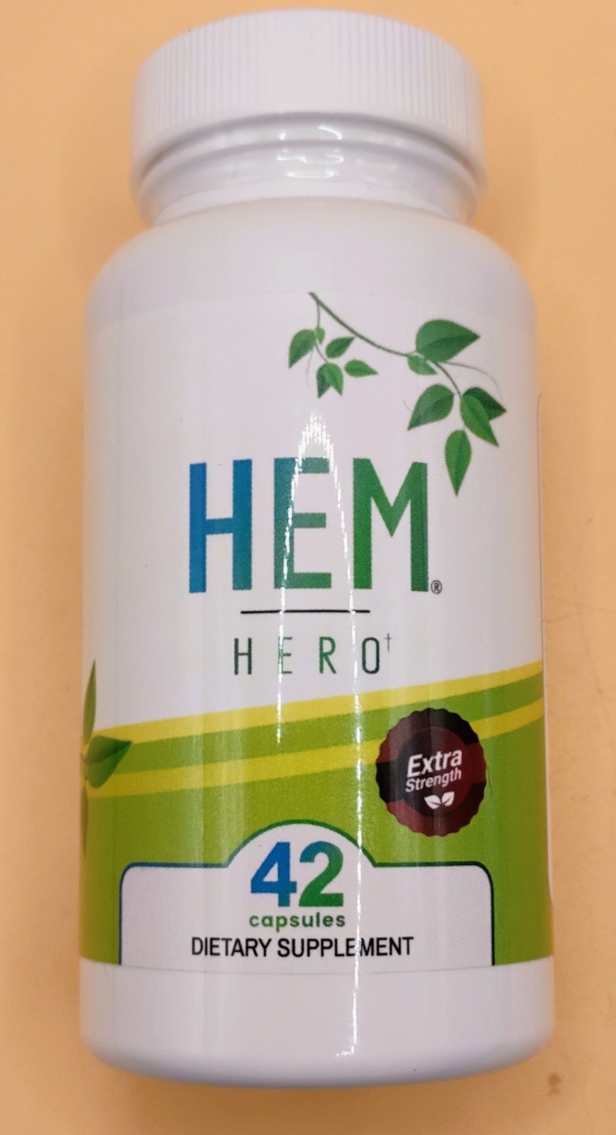 Hem Hero Paquete de 3 Hemorroides Extra Fuerza Suplemento Venas Cápsulas Natural