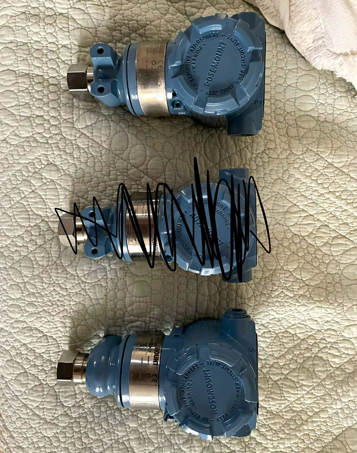 2 Rosemount 3051 Differential Pressure Transmitter Analog DC Capacitative 2 Rosemount 3051 Differential Pressure Transmitter Analog DC Capacitative