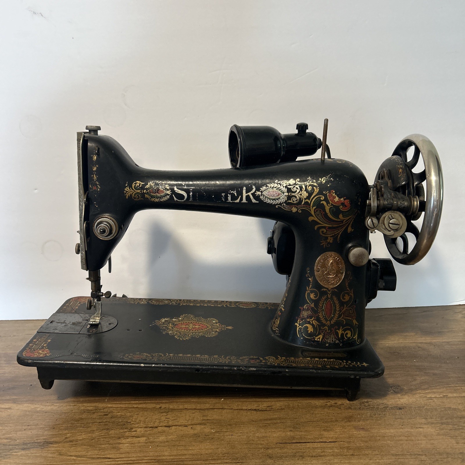 Vtg 1900\'s Antique Singer Sewing Machine Head Model 66 Red Eye G4955589 Repair Vtg 1900\'s Antique Singer Sewing Machine Head Model 66 Red Eye G4955589 Repair