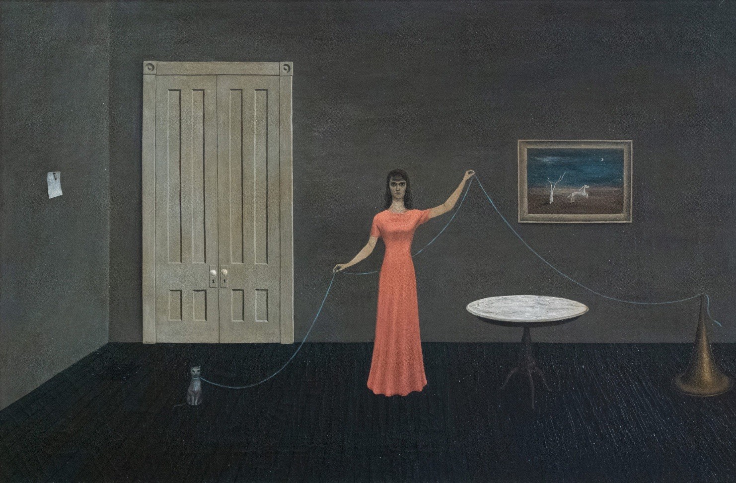 Gertrude Abercrombie oil painting on canvas signed