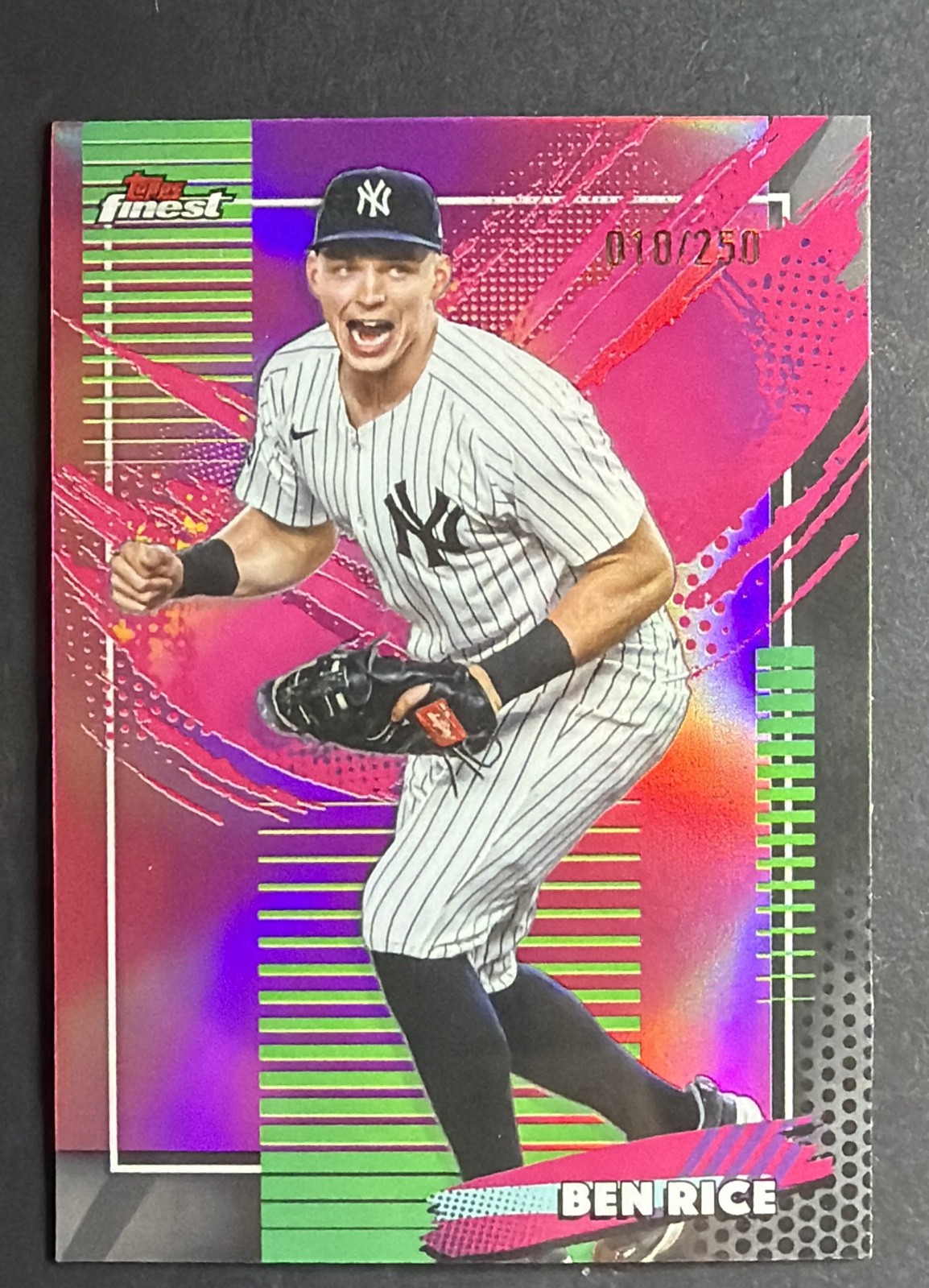 2026 Topps Finest - Ben Rice #298 Pink Refractor /250 2026 Topps Finest - Ben Rice #298 Pink Refractor /250