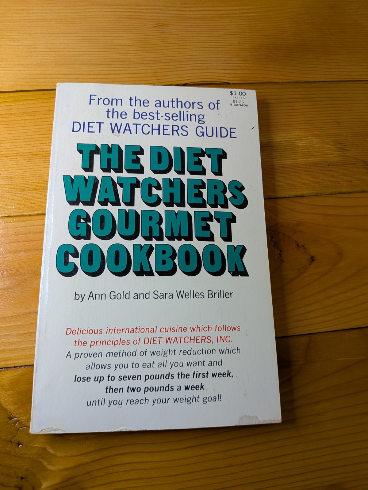 Vintage 1969 The Diet Watchers Gourmet Cookbook Ann Gold Paperback 1st Printing