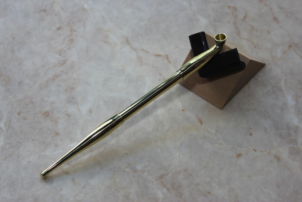 Japanese smoking pipe Kiseru Iizuka metal Whole Brass Regular type USA