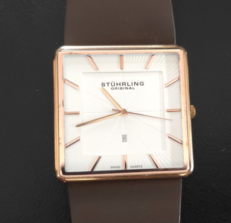 Stuhrling Original Saratoga Men\'s Classic Square Watch Stuhrling Original Saratoga Men\'s Classic Square Watch