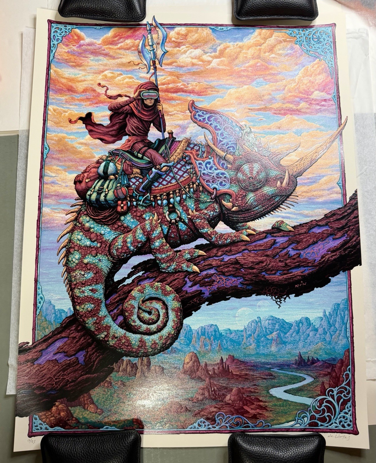 NC Winters Pale Rider MAIN EDITION Poster Primus Rare LE/125 Signed Numbered🦎 NC Winters Pale Rider MAIN EDITION Poster Primus Rare LE/125 Signed Numbered🦎
