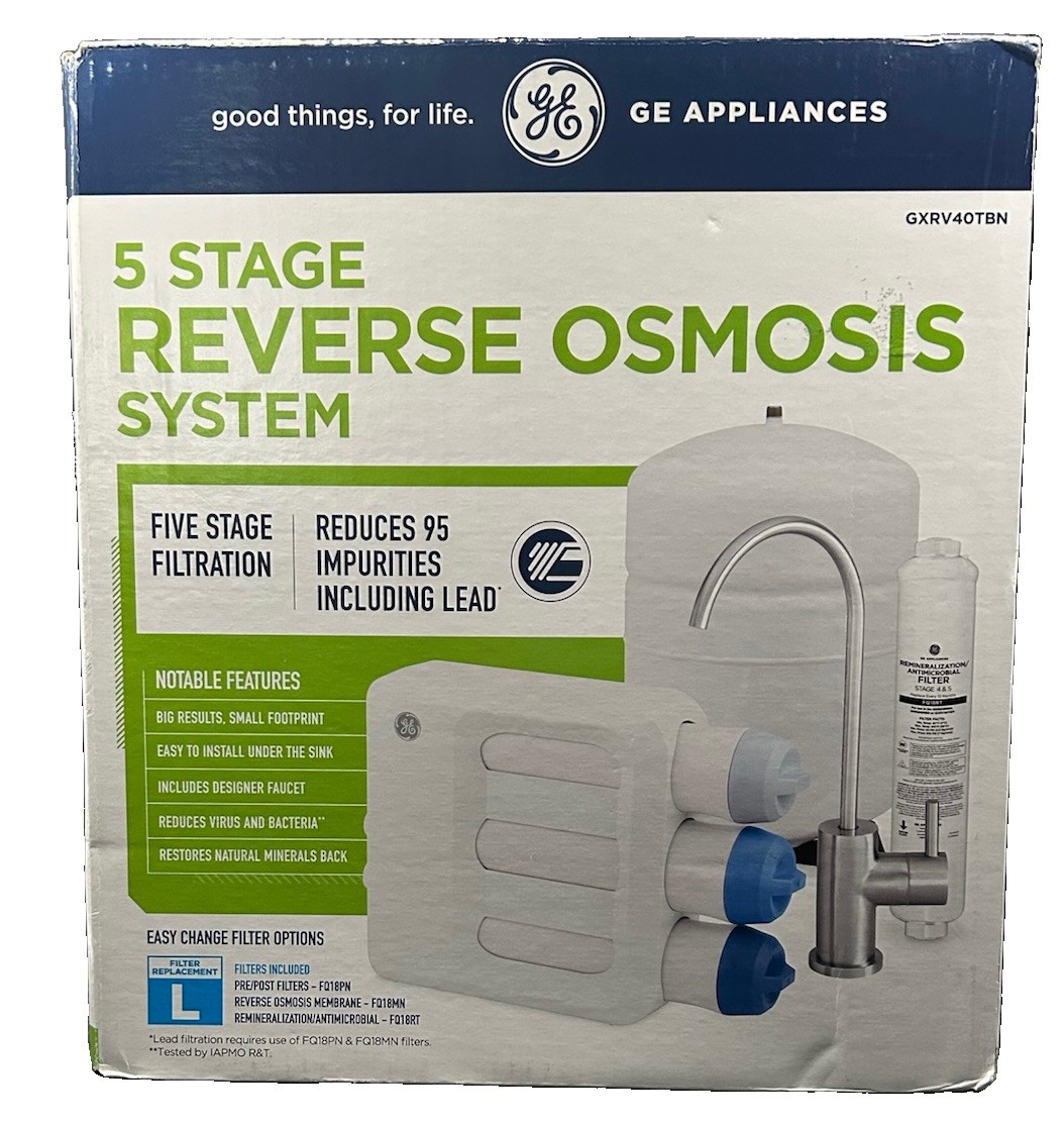 GE Under Sink 5-Stage Reverse Osmosis Water Filtration System OB