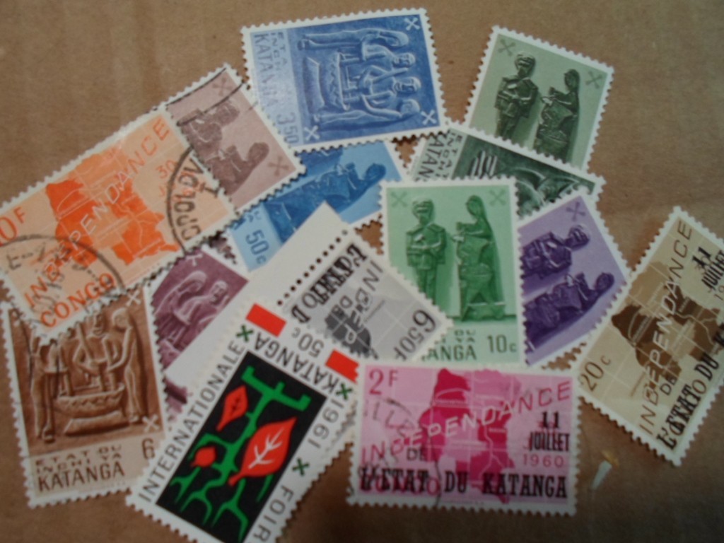 Collection lot 15 different stamps of Katanga (The Congo) Collection lot 15 different stamps of Katanga (The Congo)