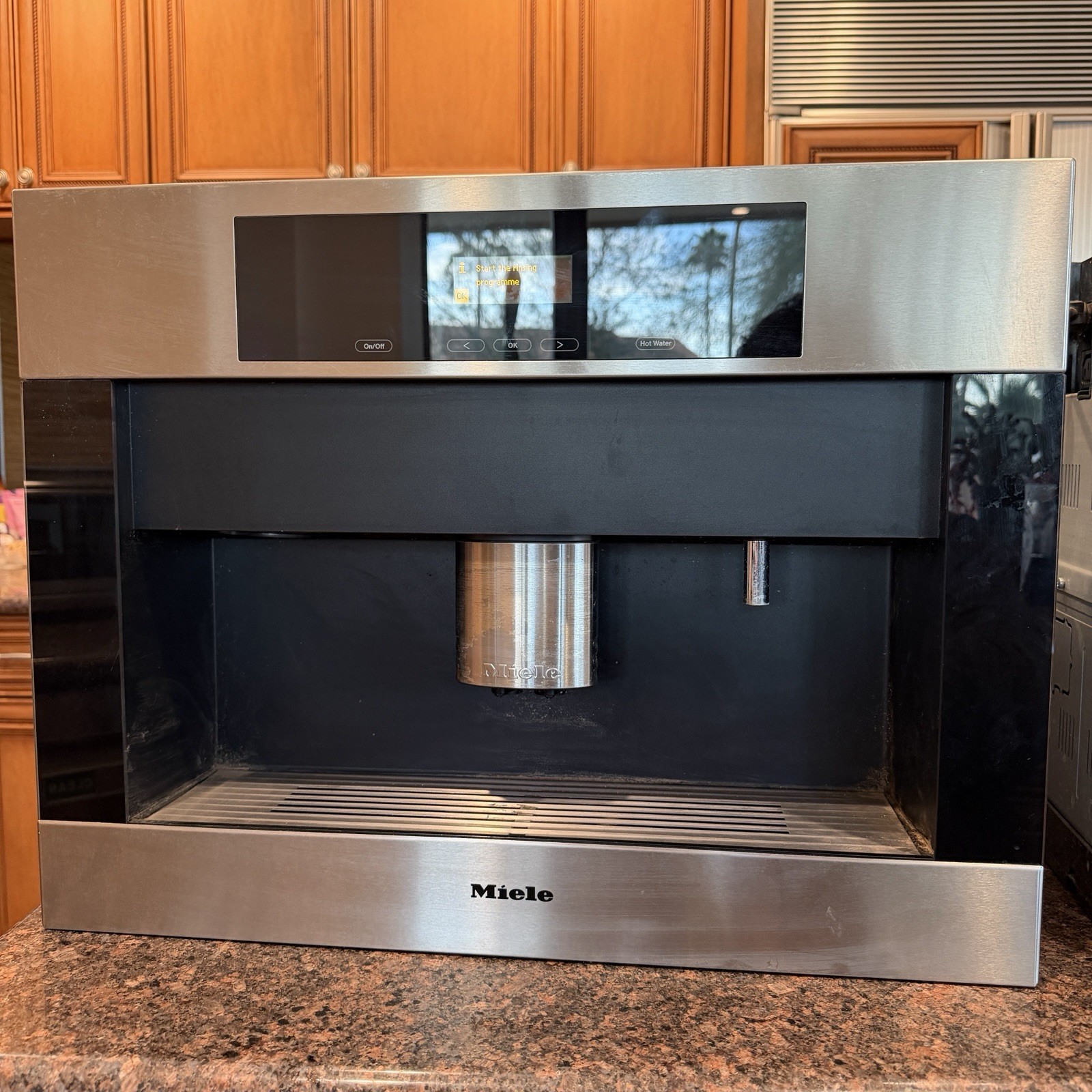 Miele CVA4066 Built-In Coffee Maker | Black Front | Working