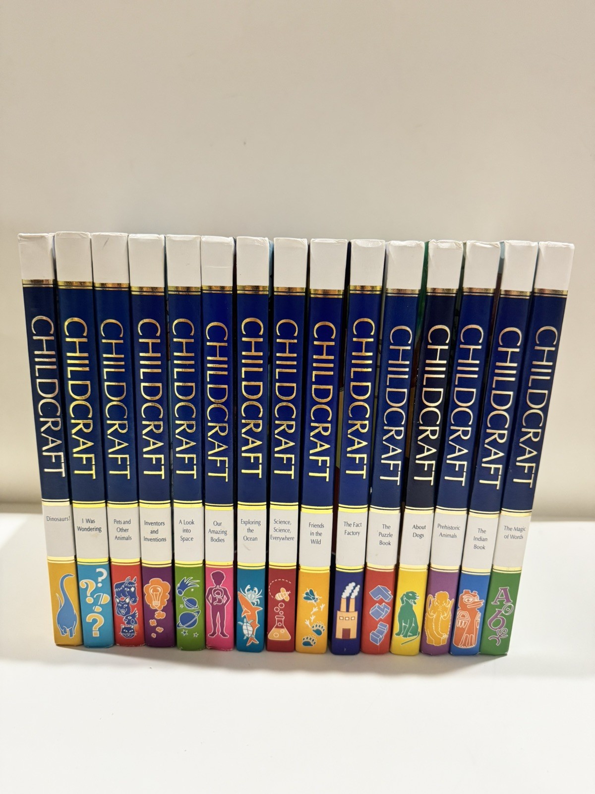 Vintage Childcraft Annual Book Lot 1990-1999 & Reprints - World Book Inc - 15 HC