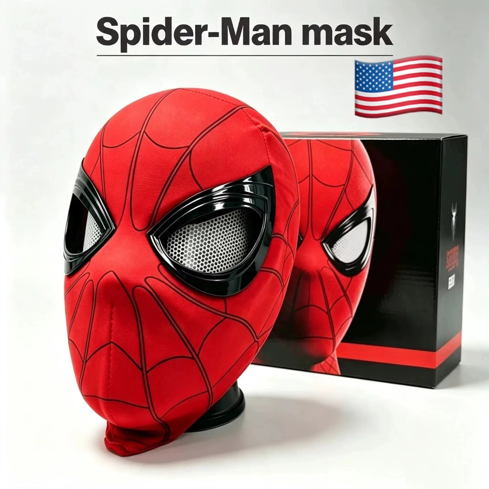 Spider Man Brand New Day 1:1 Scale Mask Chin Strap Operable Blink Cosplay 2026 Spider Man Brand New Day 1:1 Scale Mask Chin Strap Operable Blink Cosplay 2026
