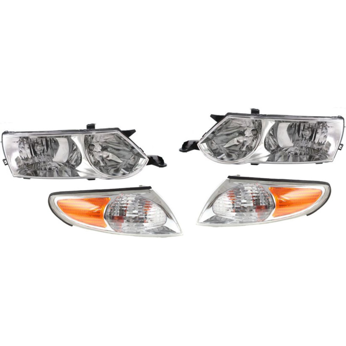 Headlight Kit For 2002-2003 Toyota Solara Left and Right With Corner Lights
