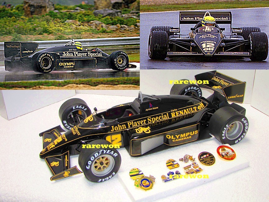 RARE Ayrton Senna '85 Lotus 97T JPS F1 1/8 Diecast Paul's Model Art GmbH 217/250