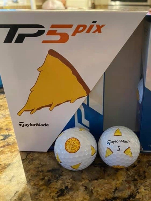 TaylorMade TP5 Pix Cheese Pizza - Very Rare Limited ONE SINGLE Ball 2020 Release TaylorMade TP5 Pix Cheese Pizza - Very Rare Limited ONE SINGLE Ball 2020 Release