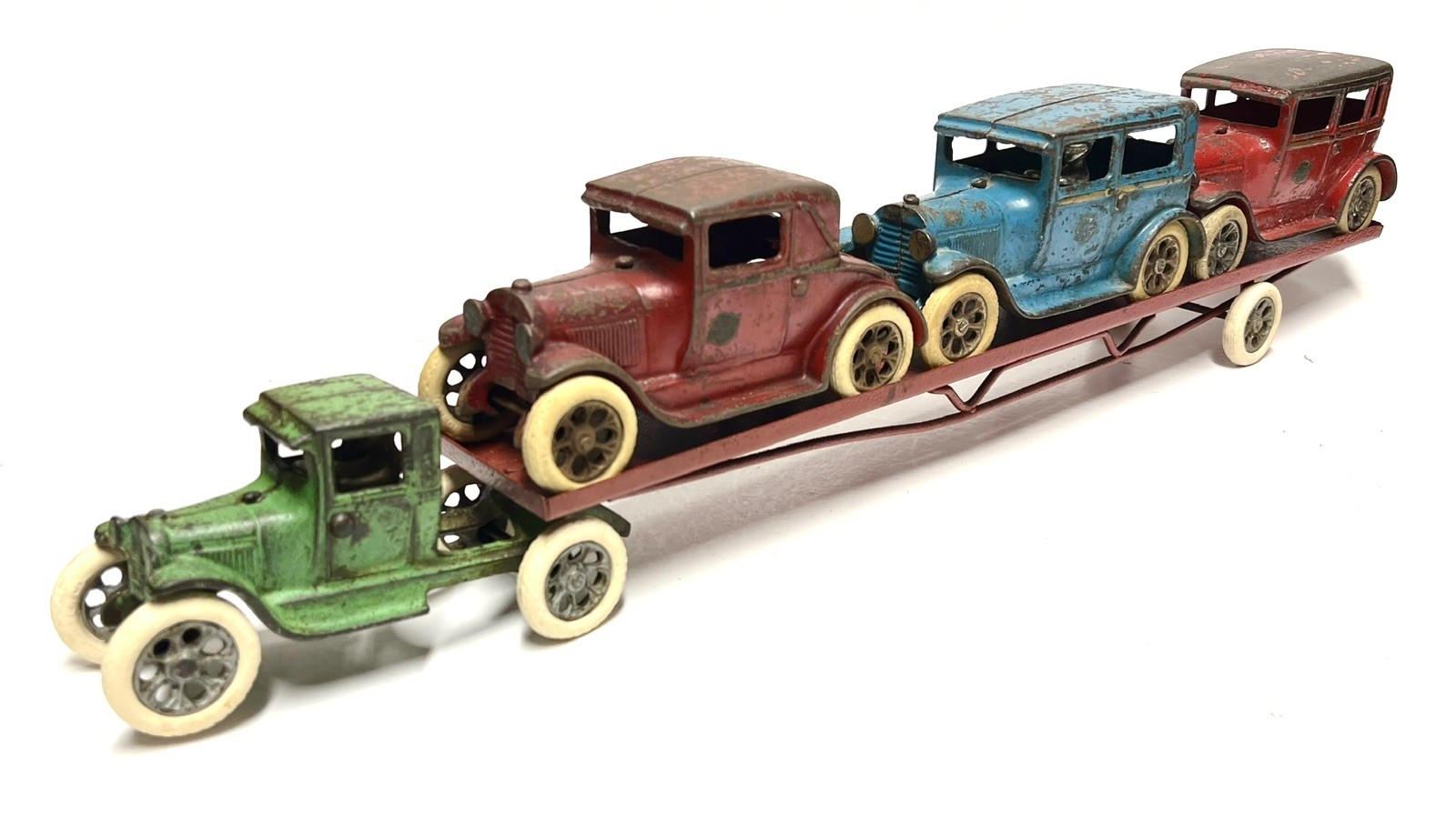 Rare 1931 Arcade Model-A Car Hauler Carrier Delivery Truck 24” Kenton Hubley Rare 1931 Arcade Model-A Car Hauler Carrier Delivery Truck 24” Kenton Hubley