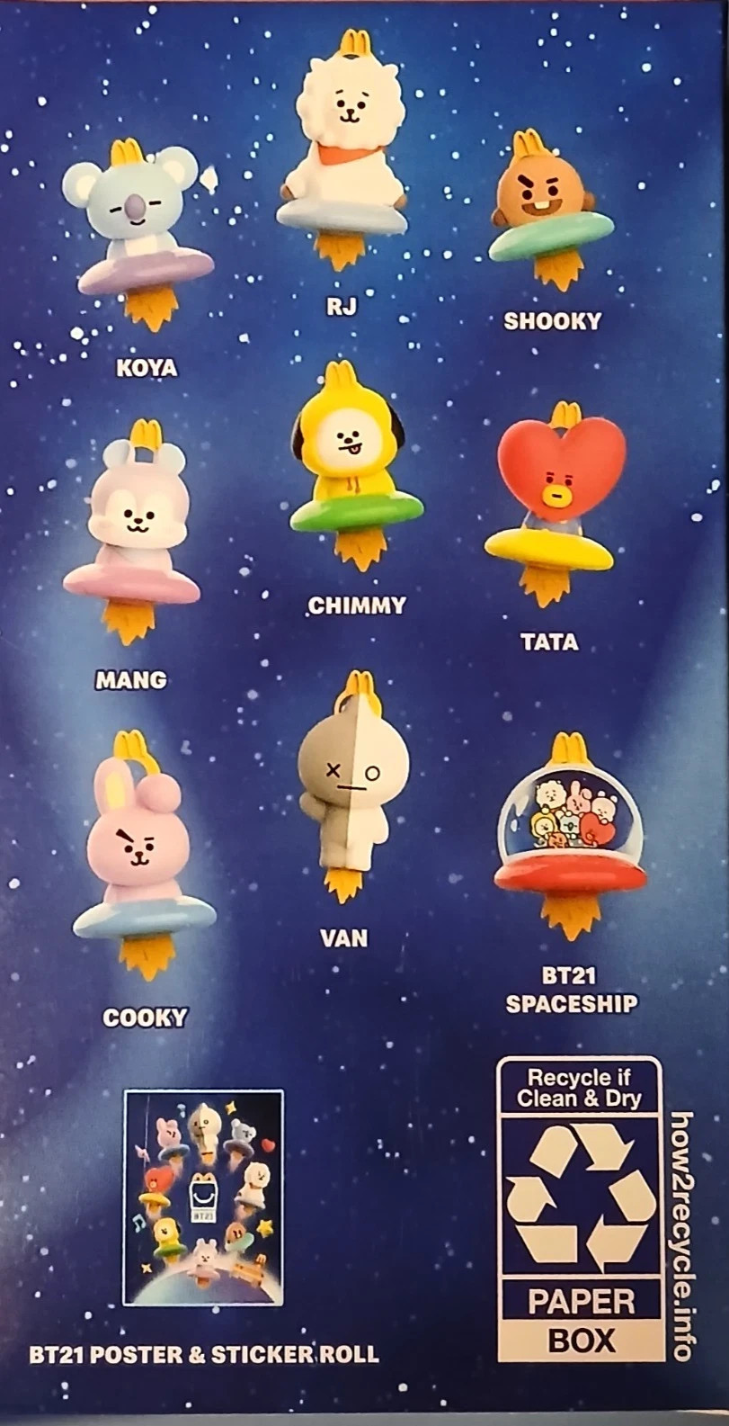 BT21 - BTS 2026 McDonald’s Single or Set of 10 (SELECT from MENU) New -UNOPENED