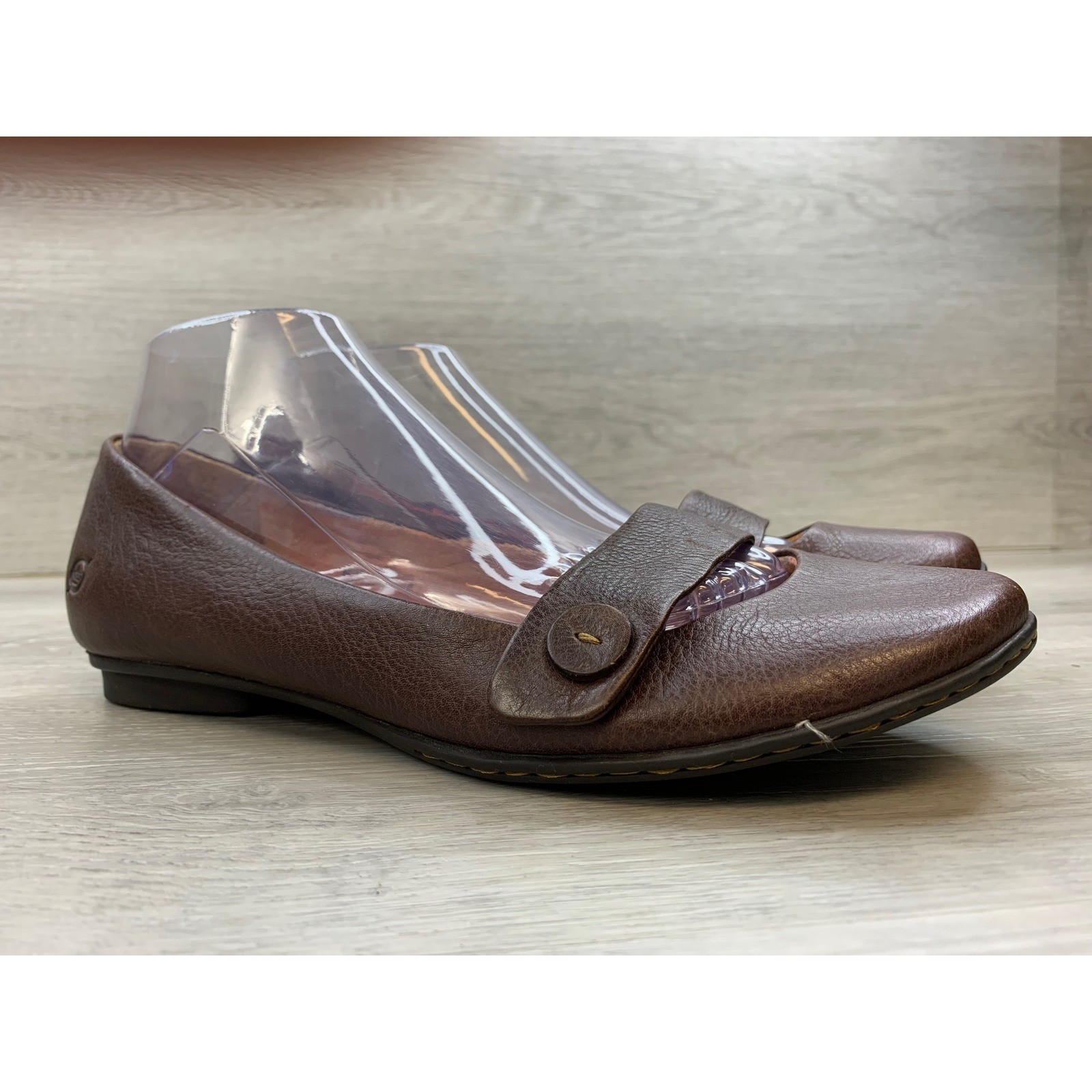 Born Julianne Brown Leather Mary Jane Ballet Flats Women\'s 10 Comfort Shoes Born Julianne Brown Leather Mary Jane Ballet Flats Women\'s 10 Comfort Shoes