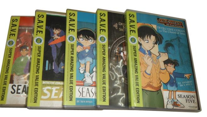 Case Closed Detective Conan: Complete Series Seasons 1-5 DVD Set New Case Closed Detective Conan: Complete Series Seasons 1-5 DVD Set New