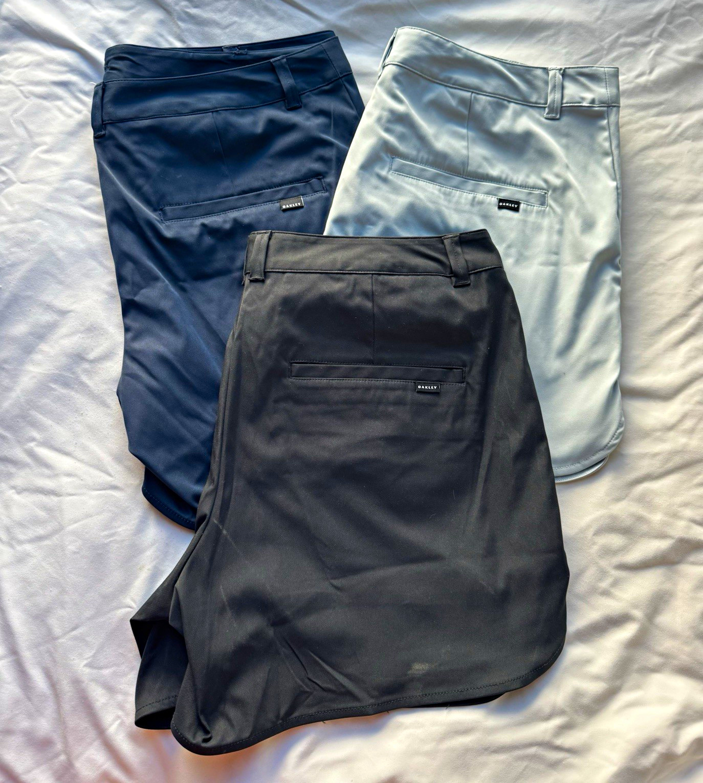 Oakley Chino Golf Shorts Lot of 3 Navy Gray Black