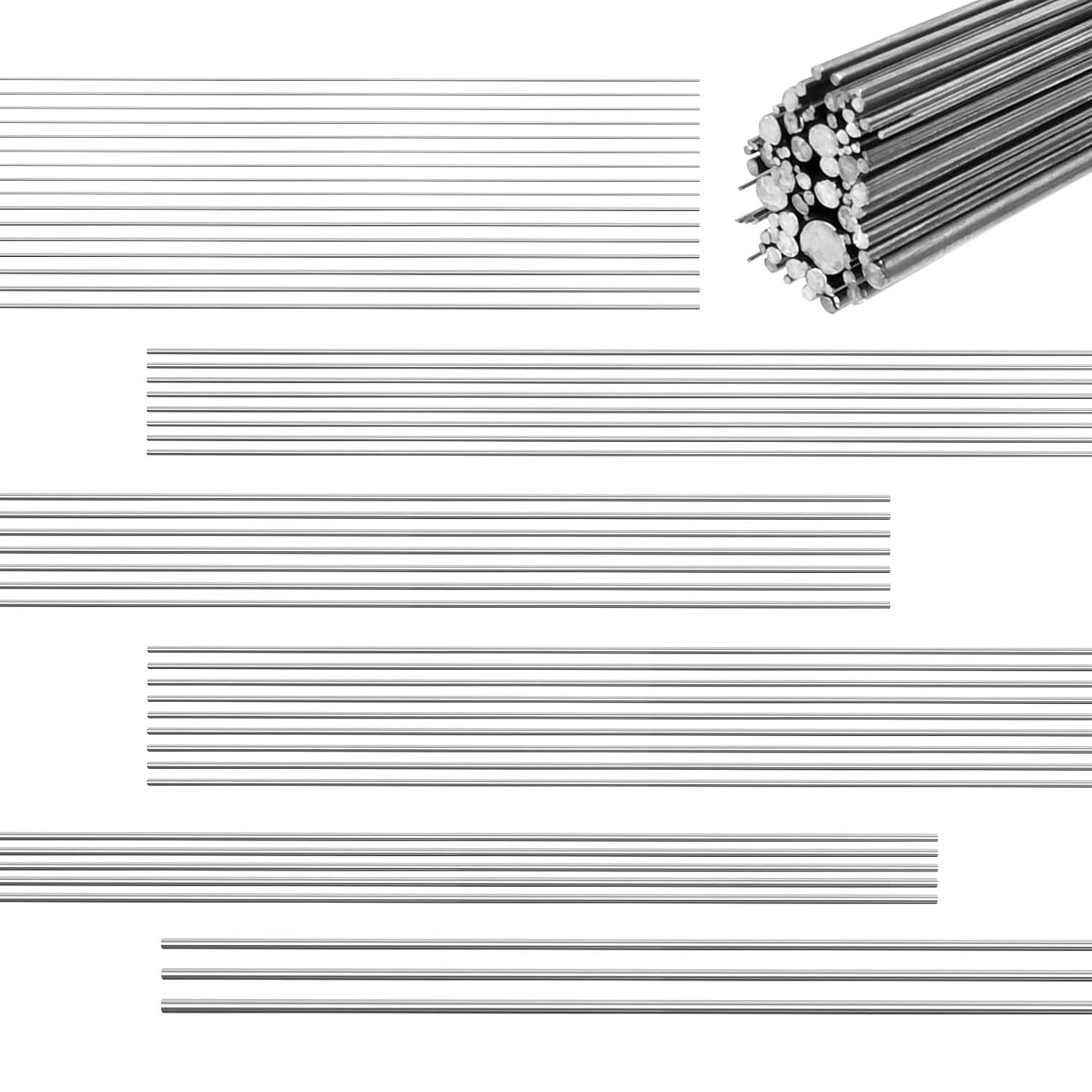 104 Pcs 40Cm 304 Stainless Steel Straight Spring Wire
