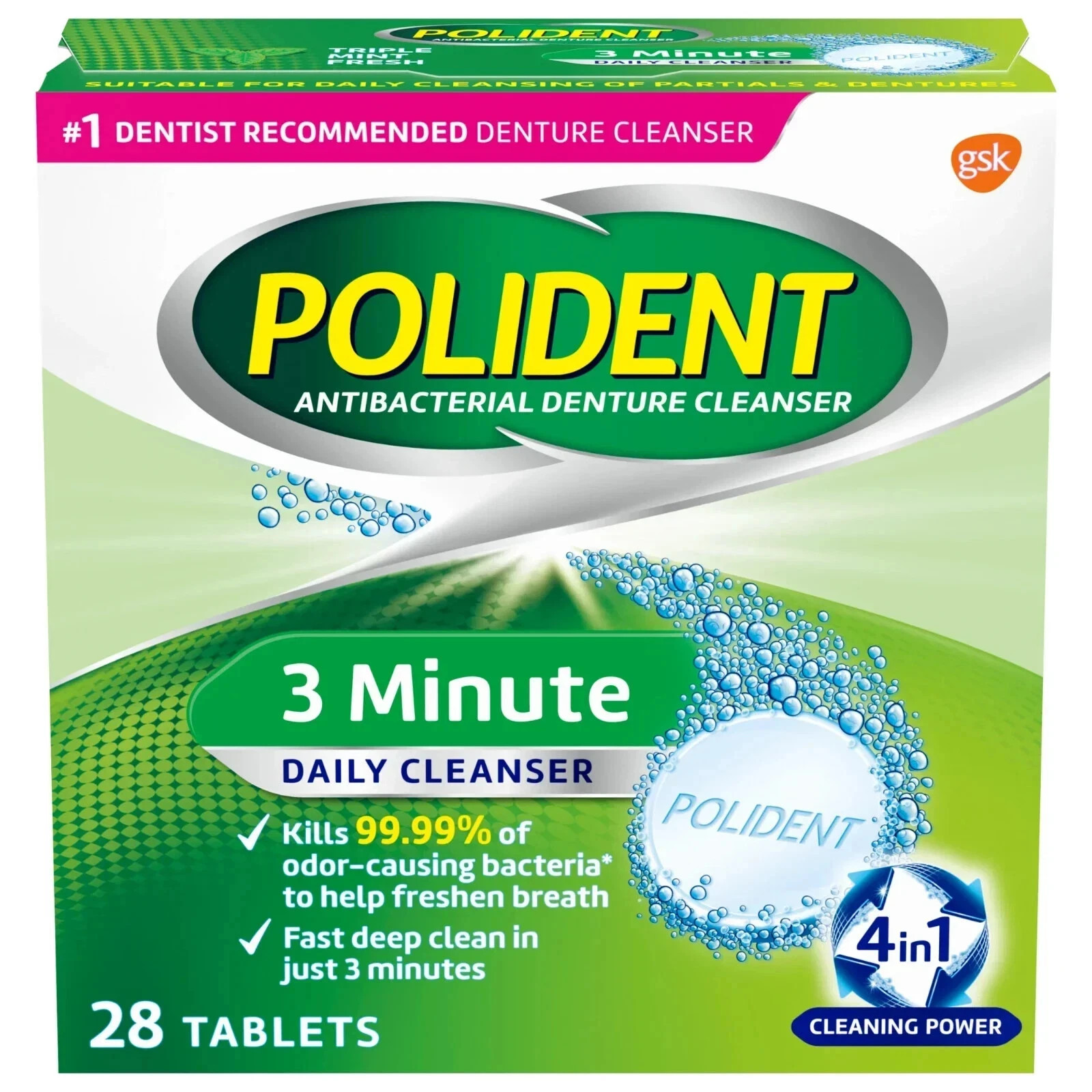 polident denture cleaner