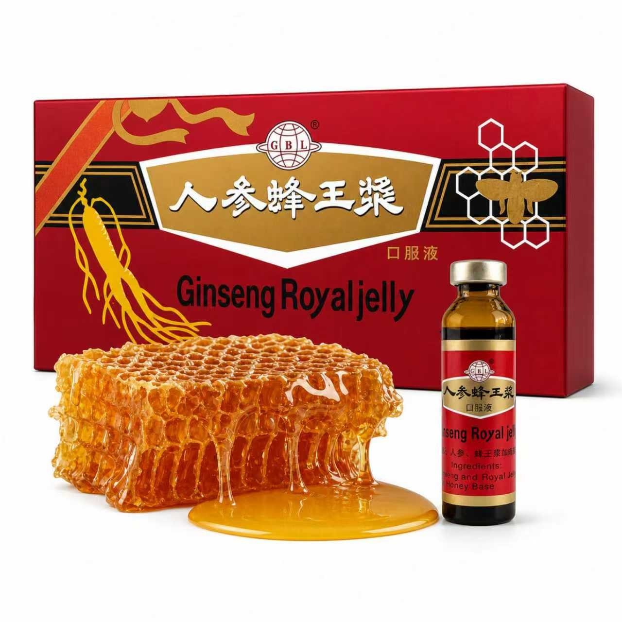 American Ginseng Royal Jelly Extract Energy & Endurance 2000mg 10mL x 30