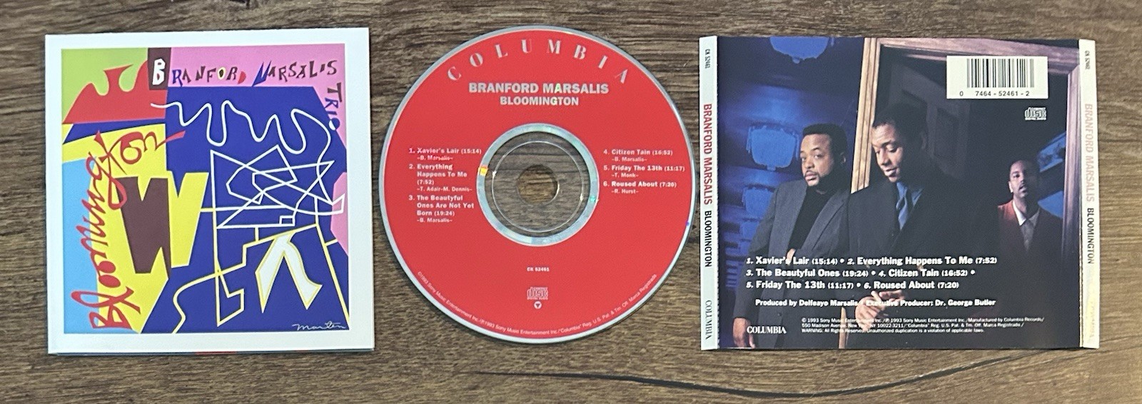 Bloomington by Branford Marsalis (CD, May-1993, Columbia (USA))
