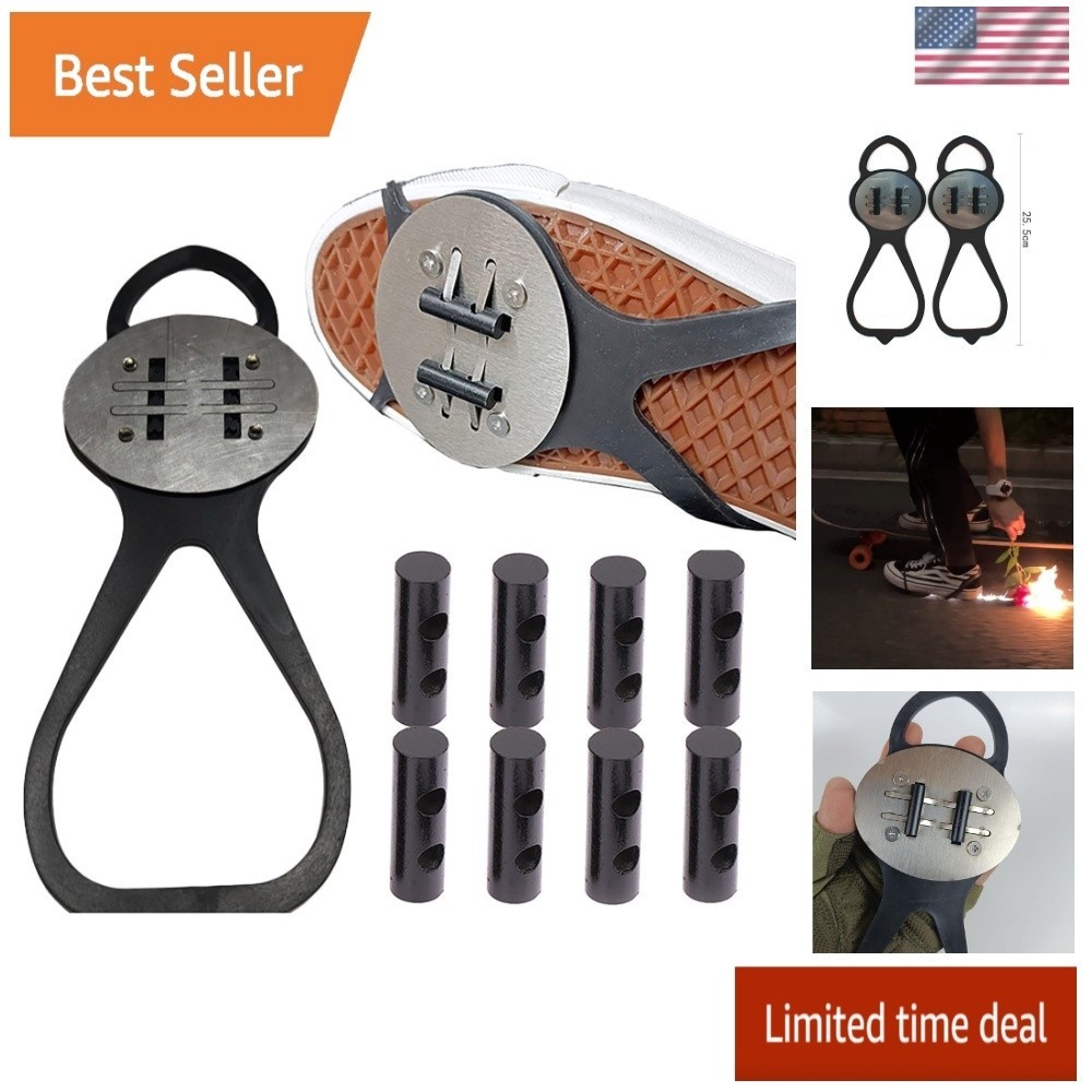 Motorcycle Bicycle Flint Pads, Friction Spark Tool Riding Shoe Cover Accessories