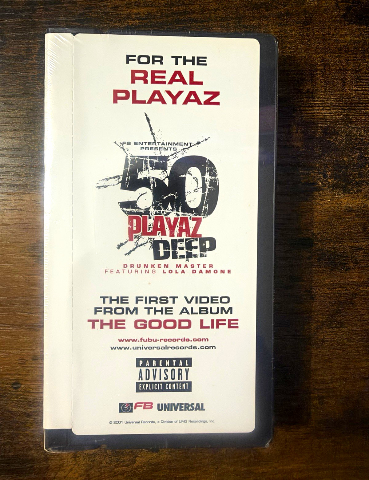 Universal Records For the Real Playaz 50 Cent Rap/Hip-Hop VHS 2001 NR NTSC Universal Records For the Real Playaz 50 Cent Rap/Hip-Hop VHS 2001 NR NTSC