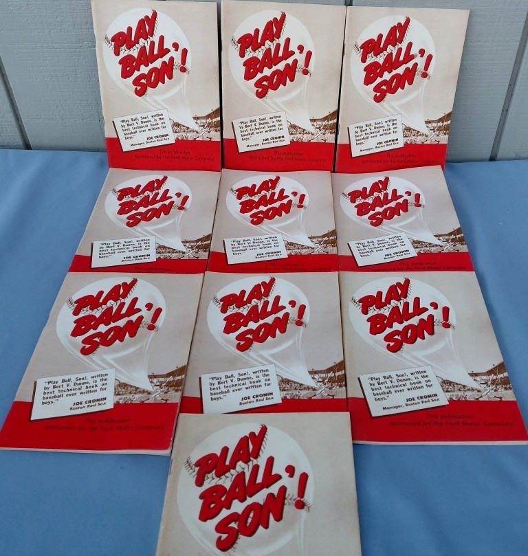 PLAY BALL SON DUNNE 1940s FORD MOTOR VTG.INST. BOOKLET BASEBALL 6 LOT/5~ NOS PLAY BALL SON DUNNE 1940s FORD MOTOR VTG.INST. BOOKLET BASEBALL 6 LOT/5~ NOS