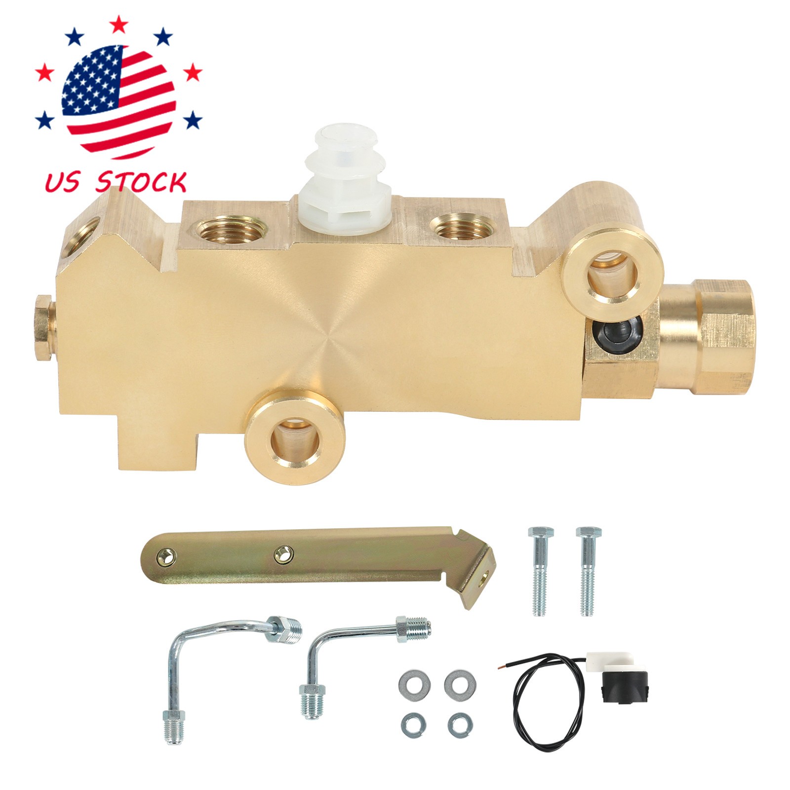 Brass Disc/Drum Disc Front Drum Rear Brake Proportioning Valve & Mount PV2