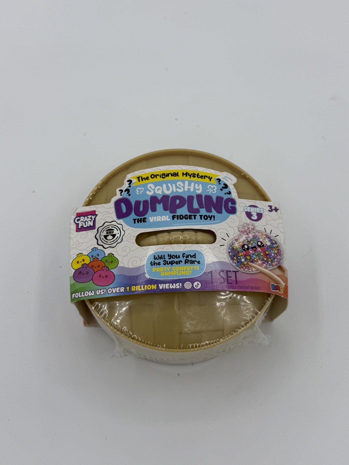 RARE Crazy Fun RMS Squishy Dumpling Target RARE PARTY CONFETTI SEALED RARE Crazy Fun RMS Squishy Dumpling Target RARE PARTY CONFETTI SEALED