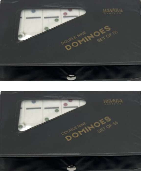 Dominoes Double 9 Nine Jumbo Size White Tile Set of 55 Pcs Set of 2 Dominoes Double 9 Nine Jumbo Size White Tile Set of 55 Pcs Set of 2
