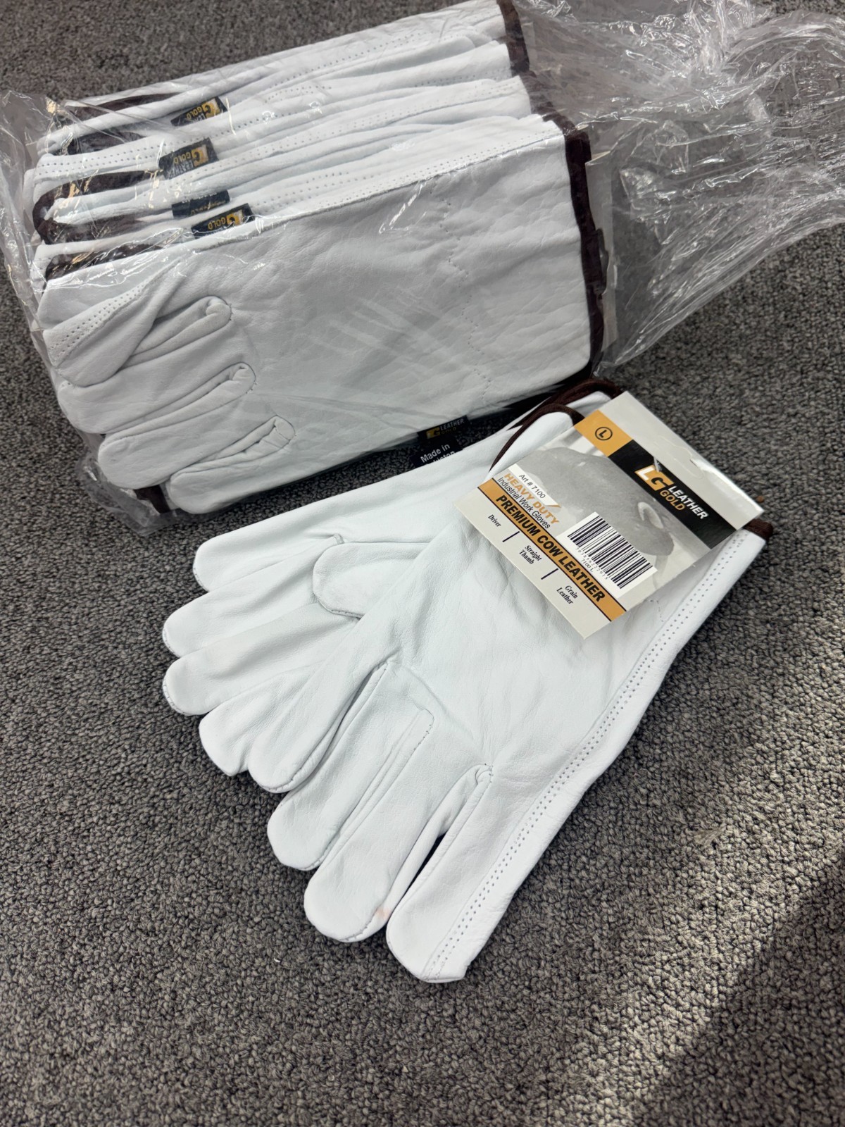 12 Pair Pack, Goat Skin Grain Leather Drivers, work safety gloves (PPE) 12 Pair Pack, Goat Skin Grain Leather Drivers, work safety gloves (PPE)