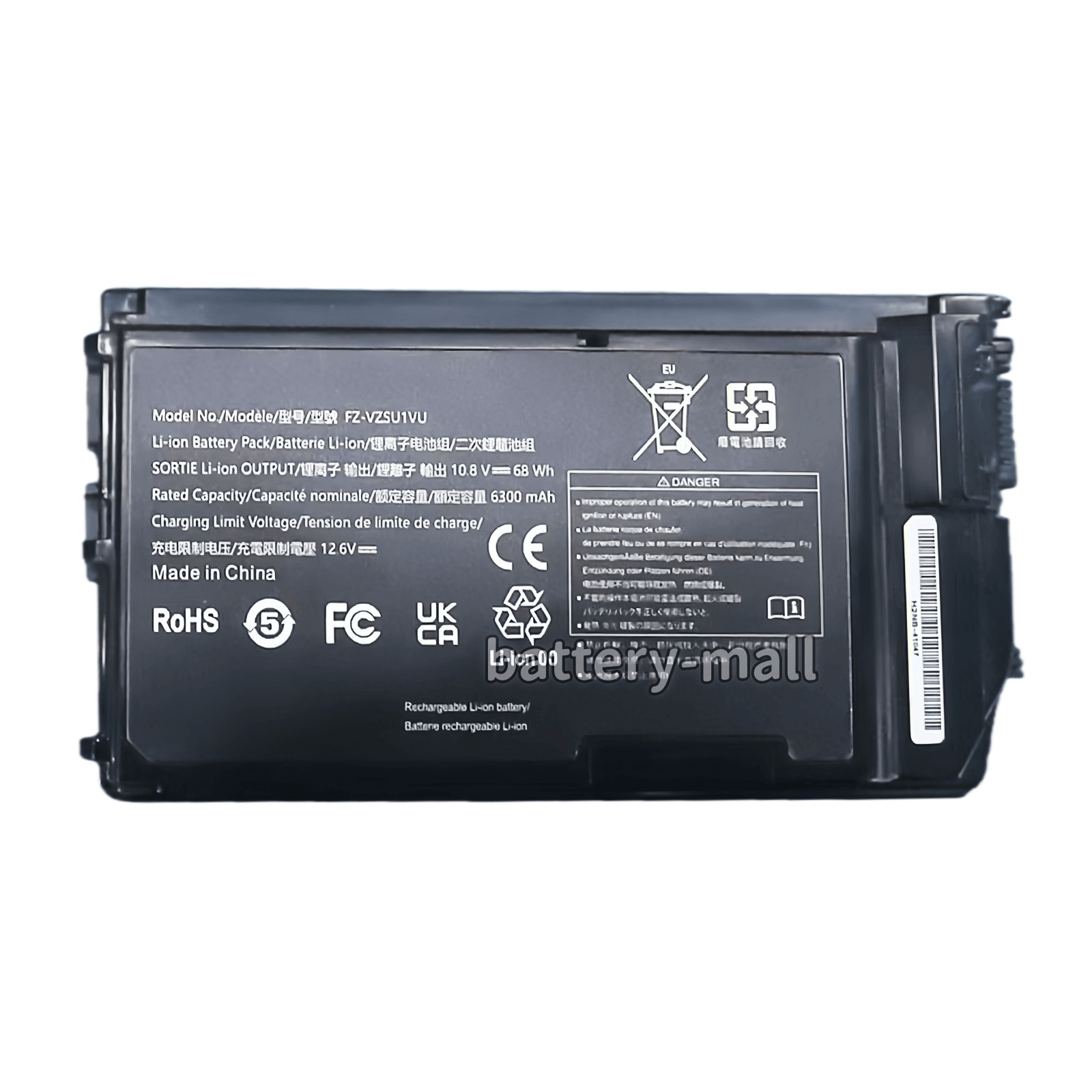 New OEM FZ-VZSU1VU Battery for Panasonic ToughBook FZ-G2 10.8V 6300mAH 68Wh