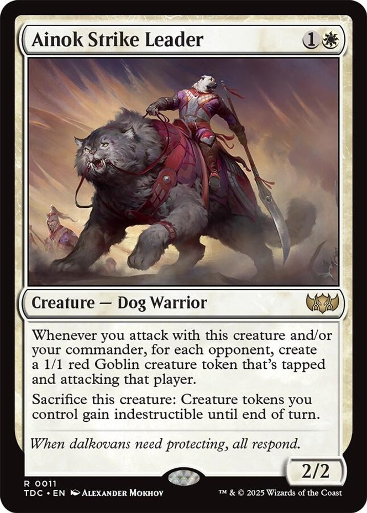 Ainok Strike Leader #11 (NM) Commander: Tarkir: Dragonstorm (TDC) MTG