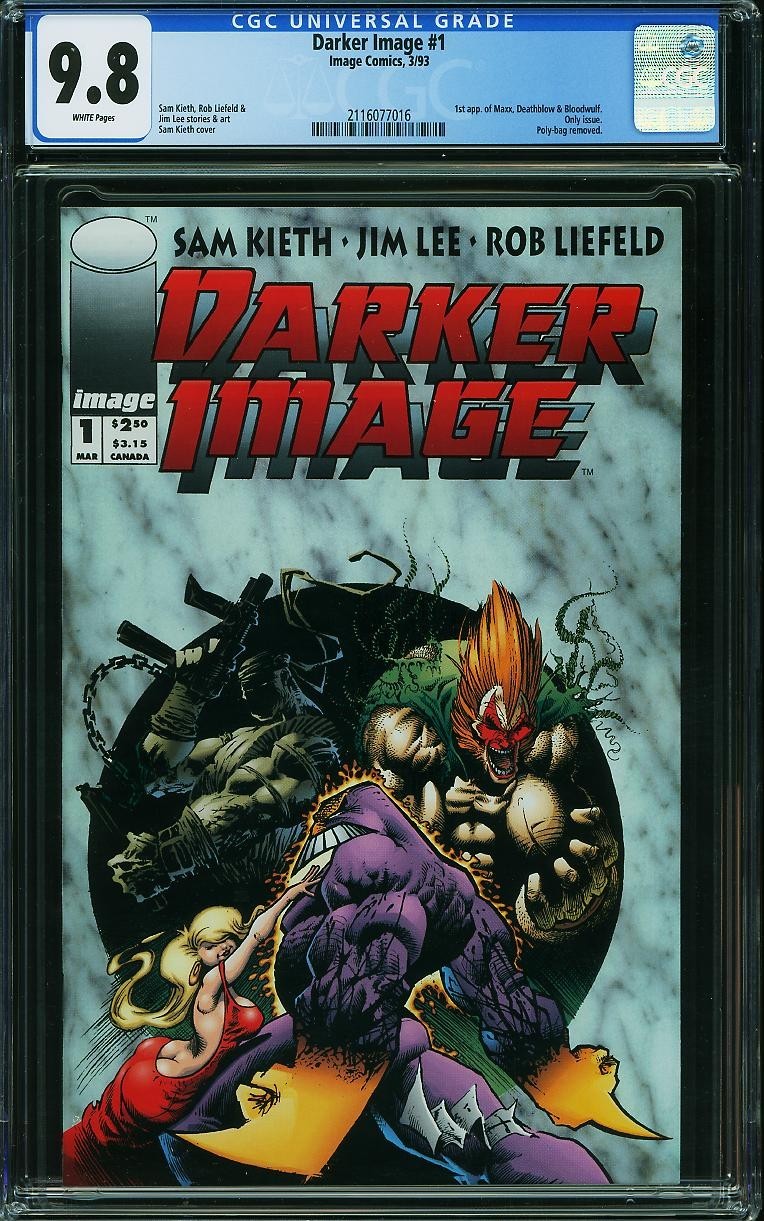 Darker Image 1 CGC 9.8 NM-MT WP 1st Maxx Deathblow Bloodwulf Image 1993 Darker Image 1 CGC 9.8 NM-MT WP 1st Maxx Deathblow Bloodwulf Image 1993