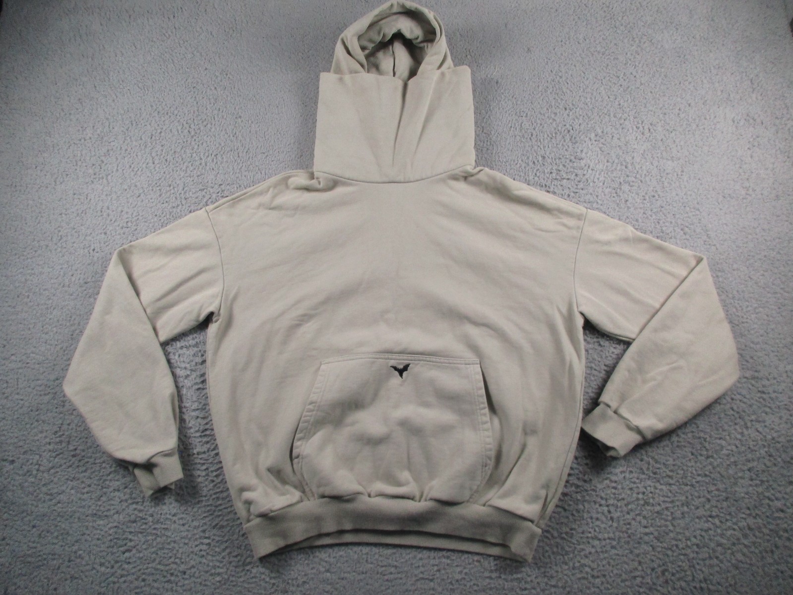 Ditch LA Hoodie Mens Medium Beige Pullover Masked Heavyweight