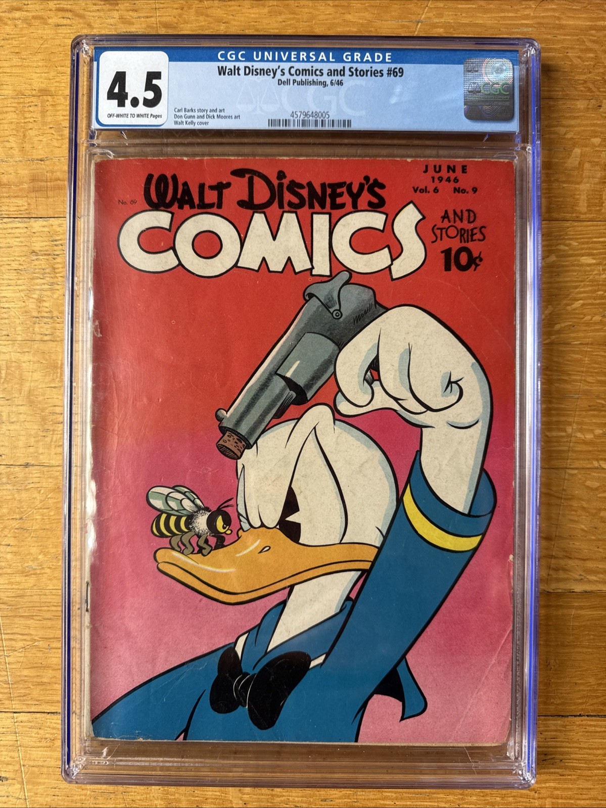Walt Disney's Comics and Stories # 69 June 1946 CGC 4.5 Donald Duck Carl Barks
