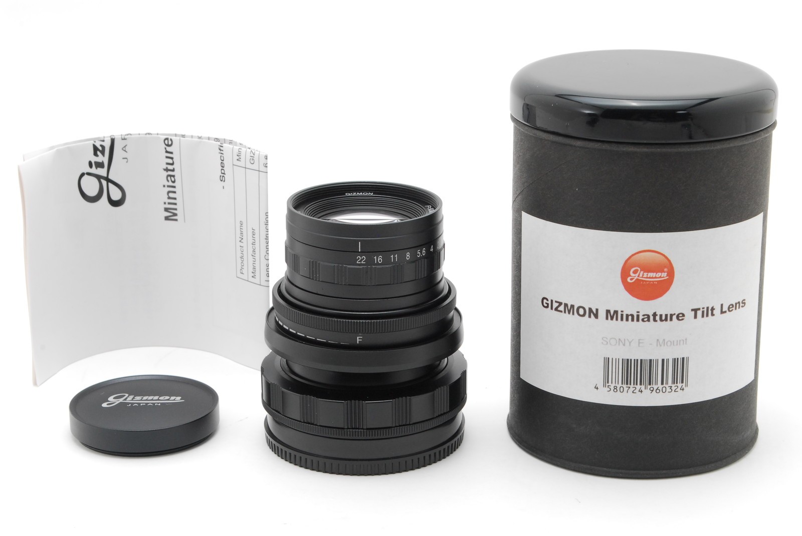 Rare [Almost Unused] Gizmon Muiniature Tilt Lens for SONY E-mount From JAPAN